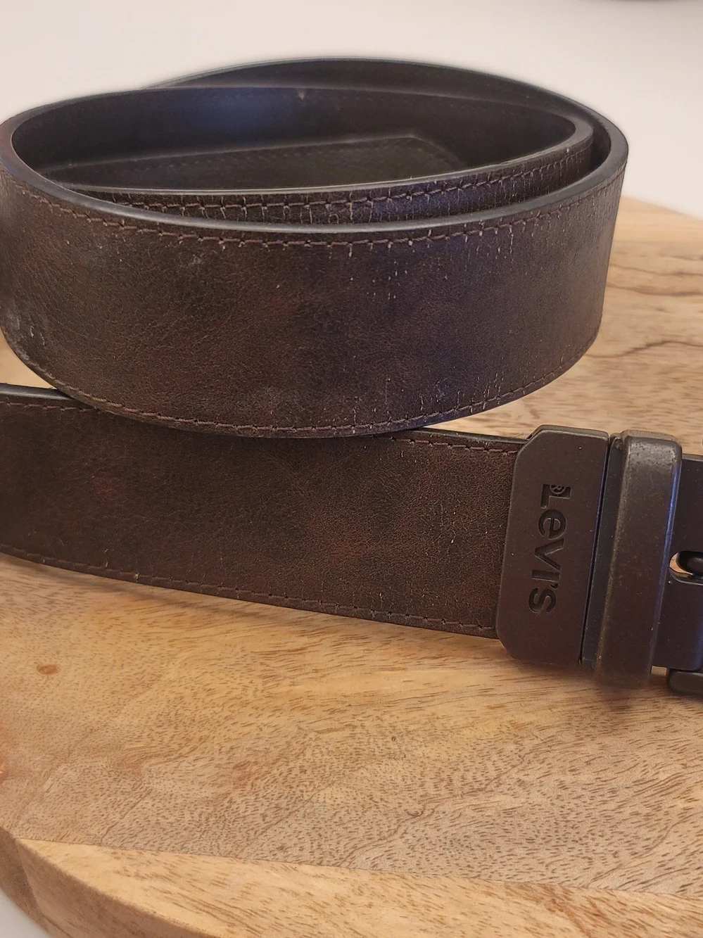 Levi's Dark Brown Leather Belt